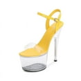 thumbnail image 7 of 181 Series 17cm Heel 7cm Platform Woman Shoes Summer Transparent High Heels Crystal Pole Dance Wedding Shoes LFD, 7 of 7