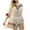 Beige, variant on Dresses for Women Vintage Sheer 3/4 Length Sleeve Bathing Suit Coverups Solid Color Crewneck Swimsuit Cover Up with Tassels