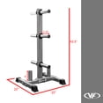 thumbnail image 2 of Valor Fitness Olympic Barbell and 2 Inch Weight Plate Tree - Organization Storage Rack, 2 of 9