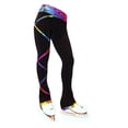 thumbnail image 2 of Criss Cross Poly Spandex Rainbow Ice Skating Pants XP120, 2 of 2