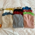 thumbnail image 3 of Hauts Décontractés pour Femmes Mode Col Roulé Ajusté Manches Longues, 3 of 3