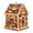 Khaki, variant on DIY Light Up Diamond Art Acrylic Cottage, 5D Gem Painting House Ornament with LED Light, Holiday Handmade Craft Decor for Tabletop & Christmas Tree