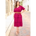 thumbnail image 2 of Catherines Women's Plus Size Gauze Crochet Tiered Dress, 2 of 2