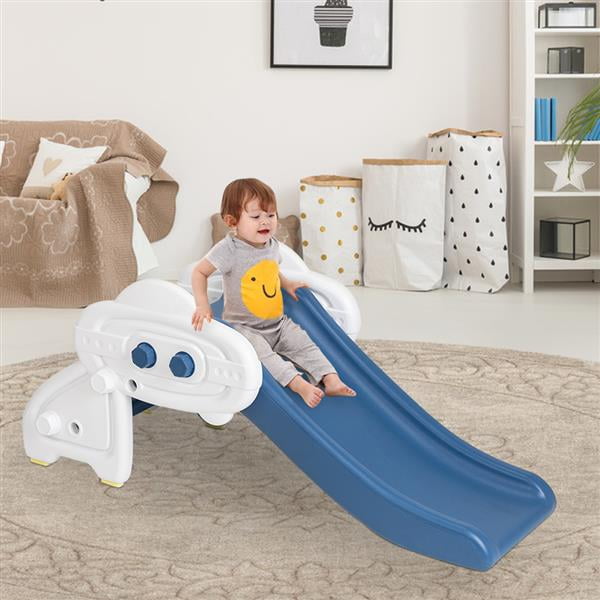 Baby Slider， Comfort Indoor Climber Slide for Safe Toddler Blue