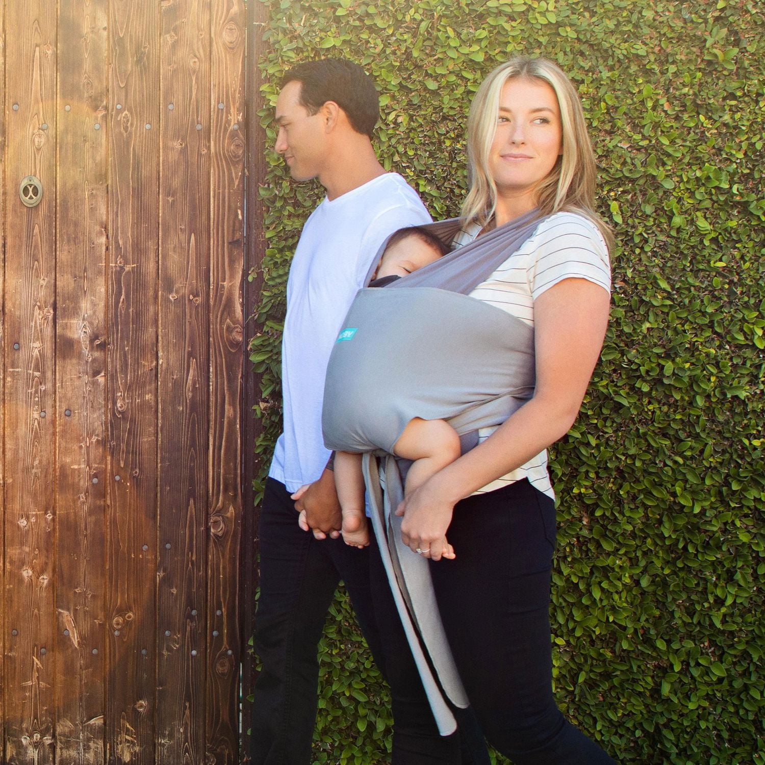 MOBY - Easy Wrap Baby Carrier Wrap - Designed To Combine The Best Features Of A Baby Wrap and Baby Carrier In One - The Perfect Child Carrier - Great For Babywearing, Nursing, And Keeping Baby Close, For babies: 8-33 lbs