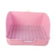 thumbnail image 2 of Caja de arena para conejos, bandeja para orinar, jaula antisalpicaduras, inodoro, caja de cama para Rosa, 2 of 8