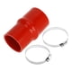 thumbnail image 1 of Acoplador de Manguera de Silicona de 127mm/5" con Abrazaderas, Manguera de Refrigerante Universal Roja 63mm/2.48"-70mm/2.76" ID, 1 of 7