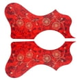 thumbnail image 1 of 2 piezas de protección contra púas de guitarra acústica, piezas de antiarañazos izquierda/derecha rojo Yuyangstore Placa decorativa antiarañazos, 1 of 8