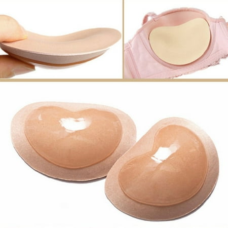 Women Self Adhesive Bra Push Up Insert Pad Bikini Silicone Bust