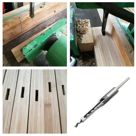 

10mm Square Hole Drill Bit Mortising Chisel Carve Woodworking Tools;10mm Square Hole Drill Bit Mortising Chisel Carve Woodworking Tools Engraving Bits Er11 Snappy Self Centering Drill Bit Set Table