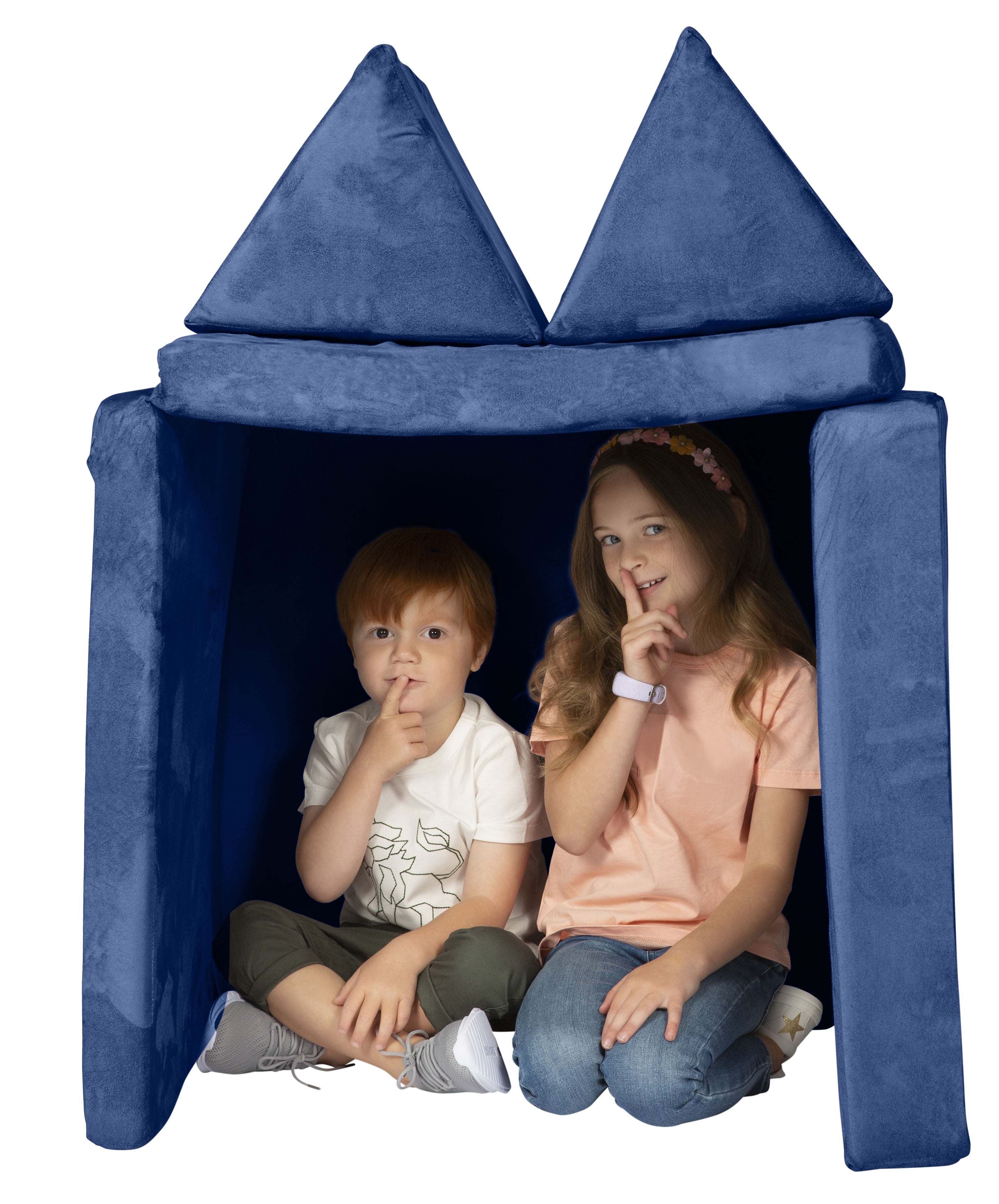 Huddle Customizable Kids Fort Couch Furniture, Navy