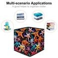 thumbnail image 2 of Starfish Large Capacity Foldable Storage Baskets with Handle, 10.8"x10.5"x10.6", Toy Storage Cube Organizer Storage Containers, 2 of 6