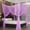 Purple, variant on Bunk Bed Curtains，Bed Curtains from Ceiling, Canopy for Full Bed(L190xW210xH240，White )