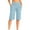 Light Blue, variant on Aboser Bermuda Yoga Shorts for Women Tummy Control V Crossover Shorts Comfy Straight Leg Cropped Pants Gym Running Workout Shorts with Pockets