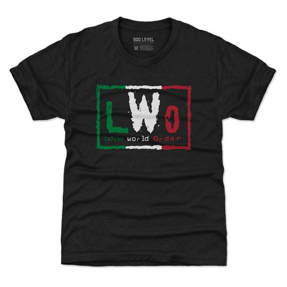 Youth 500 Level Heather Black LWO Logo T-Shirt