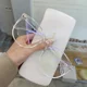 thumbnail image 4 of Gafas transparentes Anti luz azul para hombres y mujeres, montura redonda, gafas de moda coreana, protección óptica para los ojos, gafas （B-gray Anti Blue Light, 4 of 5