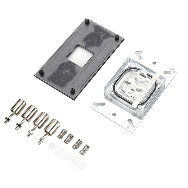 Base De Cobre Del Bloque De Agua Del Bloque De La Refrigeración Por Agua De La Cpu De La Computadora Con El Canal Micro Scienceny EL006530-00