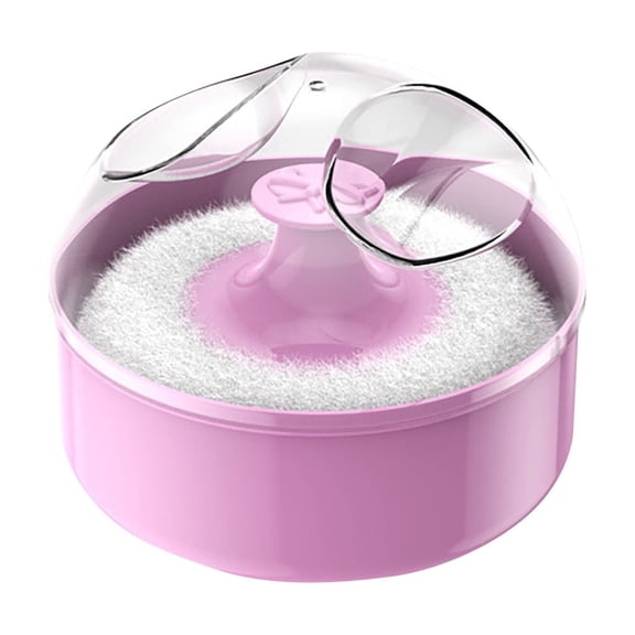 Avolia Dusting Powder Container With Puff, Portable Powder Puff Kit, Hygienic Delicate Powder Applicator, Empty Powder Case