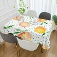 thumbnail image 5 of SKYSONIC Doodle Peach Rectangle Tablecloth Spill-Proof Polyester Table Cloth Table Cover for Kitchen Dining Picnic Holiday Party Decoration,54x54 inch, 5 of 7