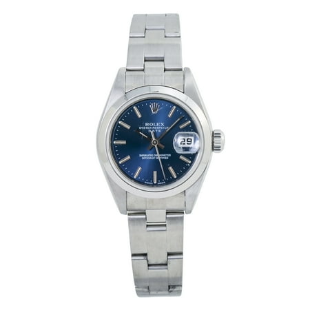Pre-Owned Rolex Date 79160 Silver Women Watch (Certified Authentic & Warranty)