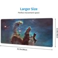 thumbnail image 3 of Large Mouse Pad, Pillars of Creation -Functional Desk Pad with Stitched Edges, XXL Mouse Pad Large (31.5x11.8 Inch) w/ Brilliant Design, Desk Mat Keyboard Pad Non Slip Base Gaming Mousepad, 3 of 5