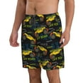 thumbnail image 2 of Disketp Men's Swim Trunks Hawaiian Breathable Surf Beach Swimsuits Mesh Lining Beach Shorts with Pockets-Monster Truck1, 2 of 7