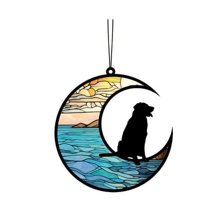 

Swinging Cow Car Hanging Ornament Ceramic Thanksgiving Decorations Decorative Beads Garland Glass Hanging Clouds Decorations Architectural Salvage Stained Glass for Cat Lover Rainbow