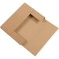 thumbnail image 1 of Boxes Fast BFM1181K Sobres de cartón corrugado fáciles de plegar 11 1/8 x 8 5/8 x 1 pulgadas Sobres plegables Cajas de envío troqueladas ajustables Cajas de correo Kraft grandes de varias profundidade, 1 of 1