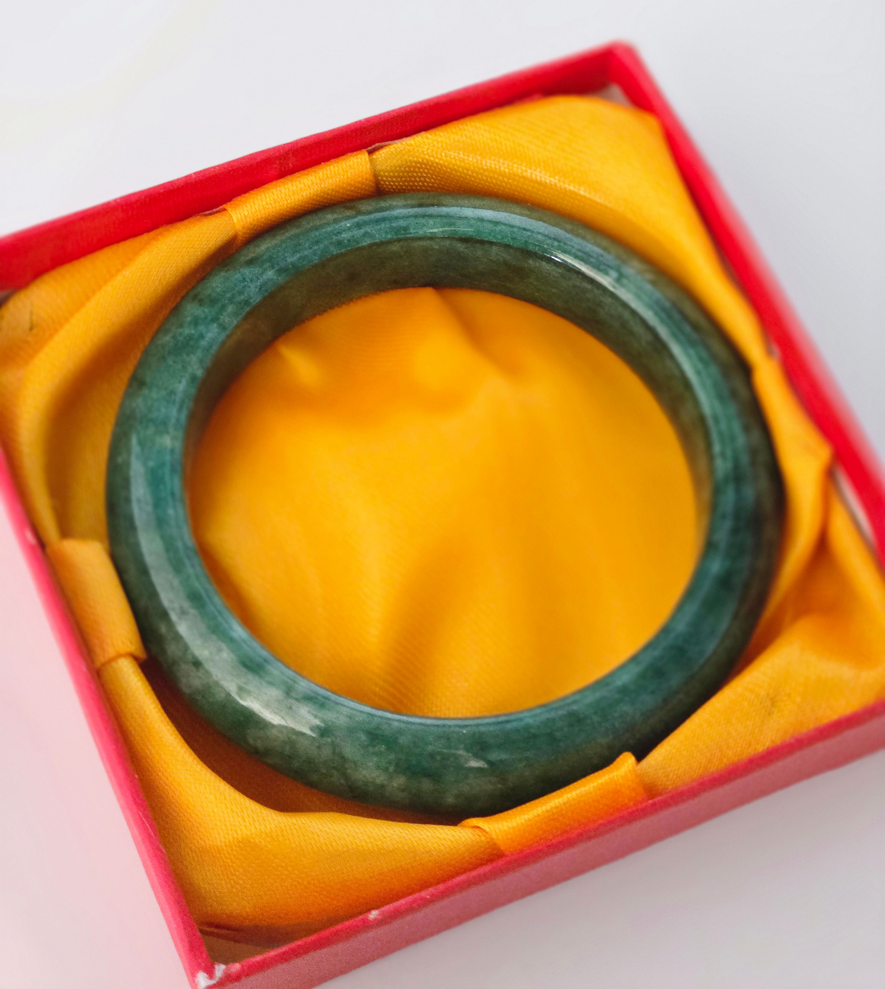 Original Onyx Natural Marble Handmade Jadeite Color Bracelet/Bangles - Elegant Stone Jewelry for Women Jade Color Bracelets