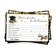 thumbnail image 1 of KLKCMS 16 Pieces Graduation Advice Cards for Friends College Graduation Decorations Black Gold, 1 of 9