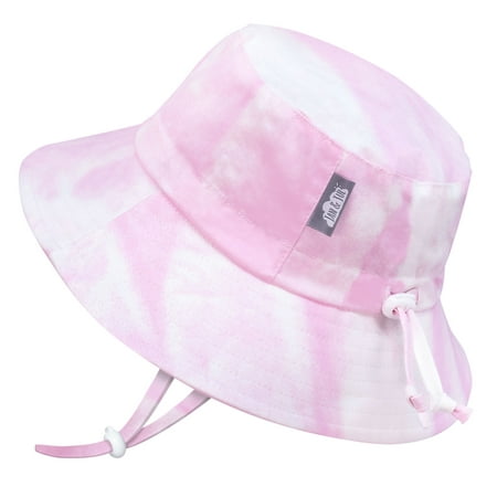 

JAN & JUL Adjustable Baby Girl Bucket Hat 50+ UPF 100% Cotton (S: 0-6 Months Pink Tie-Dye)