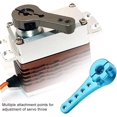 thumbnail image 3 of Bras Servo de Direction, Bras Servo de Direction en Alliage d'Aluminium 25t Compatible avec Voiture Rc 1/10 1/8 1/5 (titanium), 3 of 5