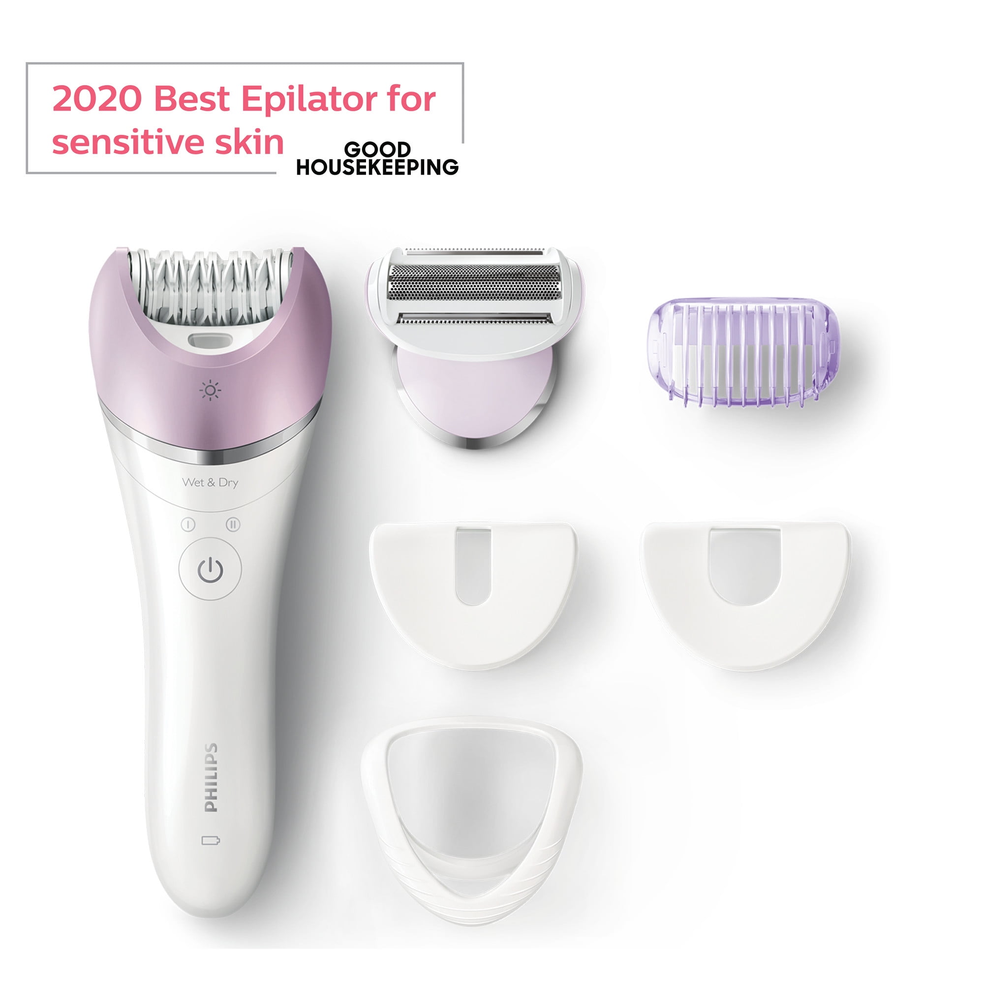 Philips Satinelle Advanced Epilator, Electric Hair Removal, Cordless Wet &  Dry Use, (Bre635) 