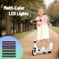 thumbnail image 2 of SANOPY Electric Scooter for Kids 8+,180W Upgraded Motor,4 Adjustable Heights & 3 Speed,Lightweight, LED Display,Foldable Electric Scooter with Deck Lights for Kids & Teen, 2 of 7