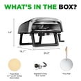 thumbnail image 7 of 360° Portable Pizza Oven with Rotating Pizza Stone, Rain Cover, Regulator, and Hose, 7 of 7