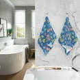 thumbnail image 6 of Butterfly Tulip Towels Set of 2, Super Soft Absorbent Hand Towel Cotton Bath Towels for Bathroom Hotel Kitchen Spa Gym 16 X 28 Inches Washcloths, 6 of 7