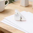 thumbnail image 2 of Fokuz Paper Translucent Triangular Corner Paper To Hold 50 Sheets Book Page Holder Books Curling For Classroom Students Teacher|File Folder Racks, 2 of 5