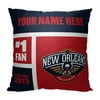 New Orleans Pelicans NBA "Color Block" Personalized 18" x 18" Pillow