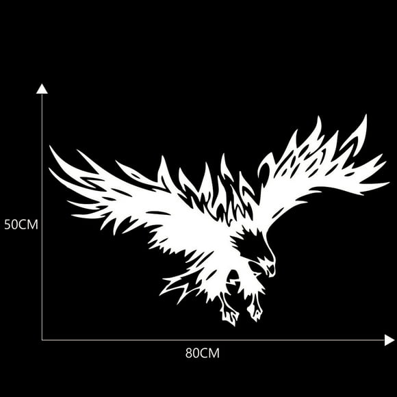 Labymos Car Decals Eagle-shaped Car Vinyl Sticker Decals for Car/Truck/SUV/Jeep, Universal Car Hood Body Side