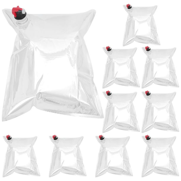 unbranded 10Ud Bolsa Para Vino Y Otras Bebidas Plata Reutilizable Con Estable Y Sin Olores