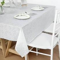 Efavormart 50"x50" Metallic Foil Square Tablecloth, Disposable Table Cover - Rose Gold Blush for ...