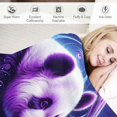 thumbnail image 3 of Orinice Fantasy Panda Futuristic Pod Warm Lightweight Blanket Soft Fleece Blankets All Seasons Throw Blanket for Bed Couch Sofa Office Decor Gifts 60x80in, 3 of 6