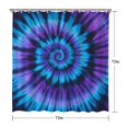 thumbnail image 5 of Blue Purple Tie Dye Mandala Pattern Shower Curtain 72"x72" ,Bathroom Decorative Shower Curtains Set with 12 Hooks,Modern Waterproof Washable Shower Curtain, 5 of 6