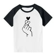 thumbnail image 4 of Kids Girl Boy Kawaii Tops Lover Graphic Blouses for Child Short Sleeve Crewneck Happy Gift Valentines Day Lounge Fall Summer Shirts 2026 Clothes, 4 of 8