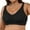 Black, variant on Seamless Bra Thin Seamless Vest With Soft Support Large Chest Half Fixed Cup Breathable Bra for Women