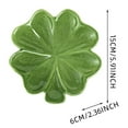 thumbnail image 3 of TIELUTT Style Ceramic Leaf Tray Minimalist Green Design Jewelry & Cosmetic Organizer Decorative Serving Dish Wooden Fruit Rack Ware Bowl Bowls Wire Storage Large Metal Decorative, 3 of 7