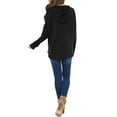 thumbnail image 2 of Hanerdun Women Hoodies Female Casual Hooded Blouses Pullover Tops Black XL, 2 of 5