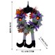 thumbnail image 3 of Corona de calabazas de patas largas con sombrero de bruja de Halloween para colgar en la puerta, decoración de corona de terror para casa embrujada, accesorios de diseño colgante, 3 of 9