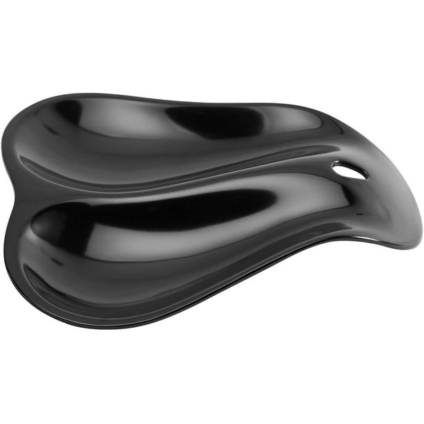 Hutzler Twin double spoon rest, 6.89" x 6.25" x 1.25", Black (3507BK