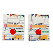 First and Last Day of School Colorful Dry Erase Photo Op Double Sided 8x10 Inch
